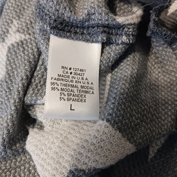 Wildfox Star Thermal Oversized Henley Top Sz Large - Picture 9 of 10